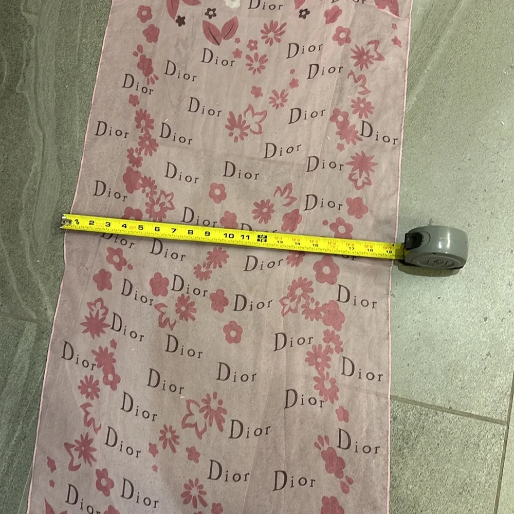 Rare Vintage Dior Blended Silk Scarf Square